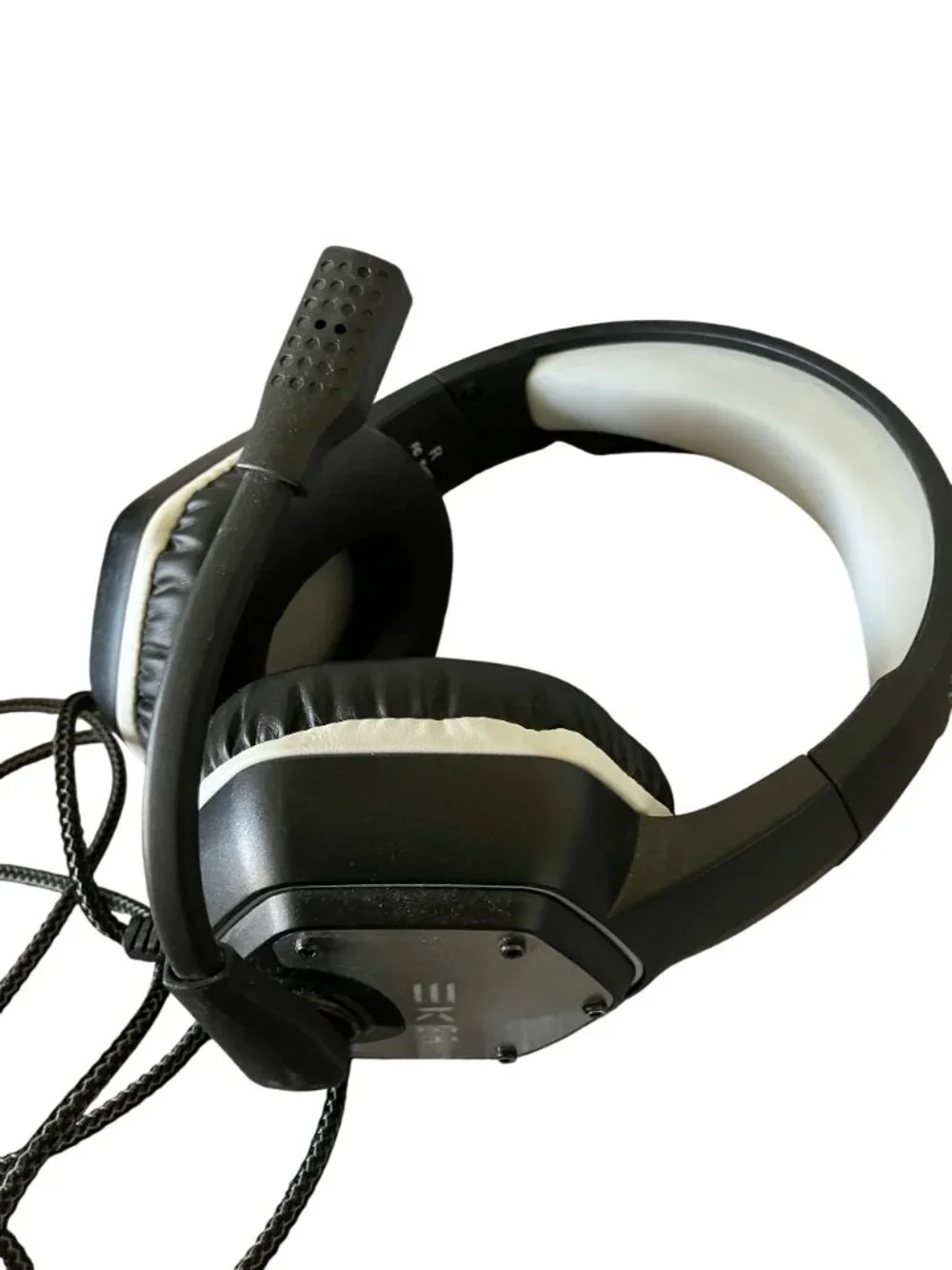 EKSA Wired Stereo Gaming Headset With Microphone & USB Connection Black & Silver